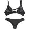 Subblime - Ensemble Deux Pièces De Soutien-Gorge Transparent Et Bandes S/M